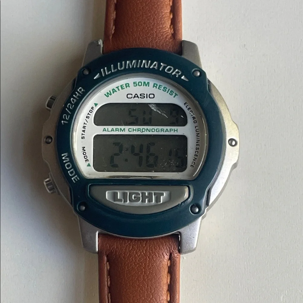 Casio LW-22H Illuminator Watch with brown Strap